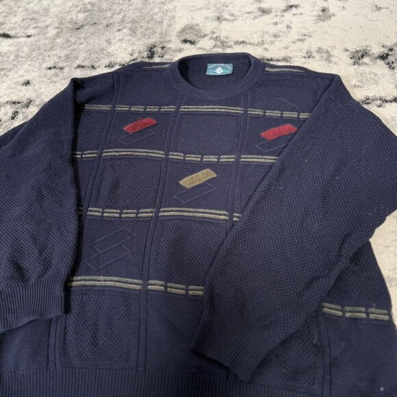 Vintage Patch Work Knitted Sweater - Picture 5 of 6